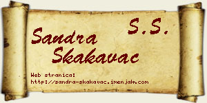 Sandra Skakavac vizit kartica